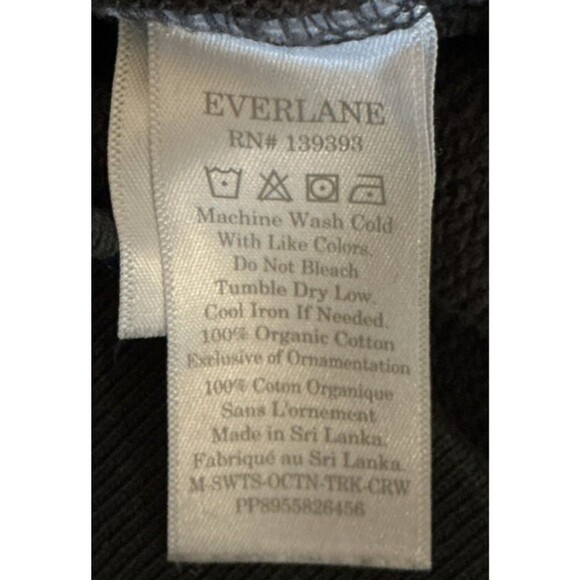 Everlane Men’s Organic Cotton Crew Neck Sweatshirt Navy Blue Size S - Picture 7 of 9